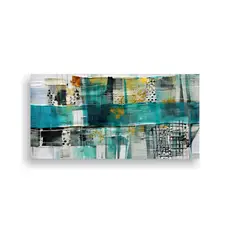 GENERICO - Tela En Bastidor De Arte Abstracto Contemporáneo 140x70 Cm