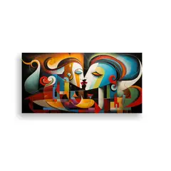 GENERICO - Cuadros Abstractos Estilo Galería Para 120x60 Cm
