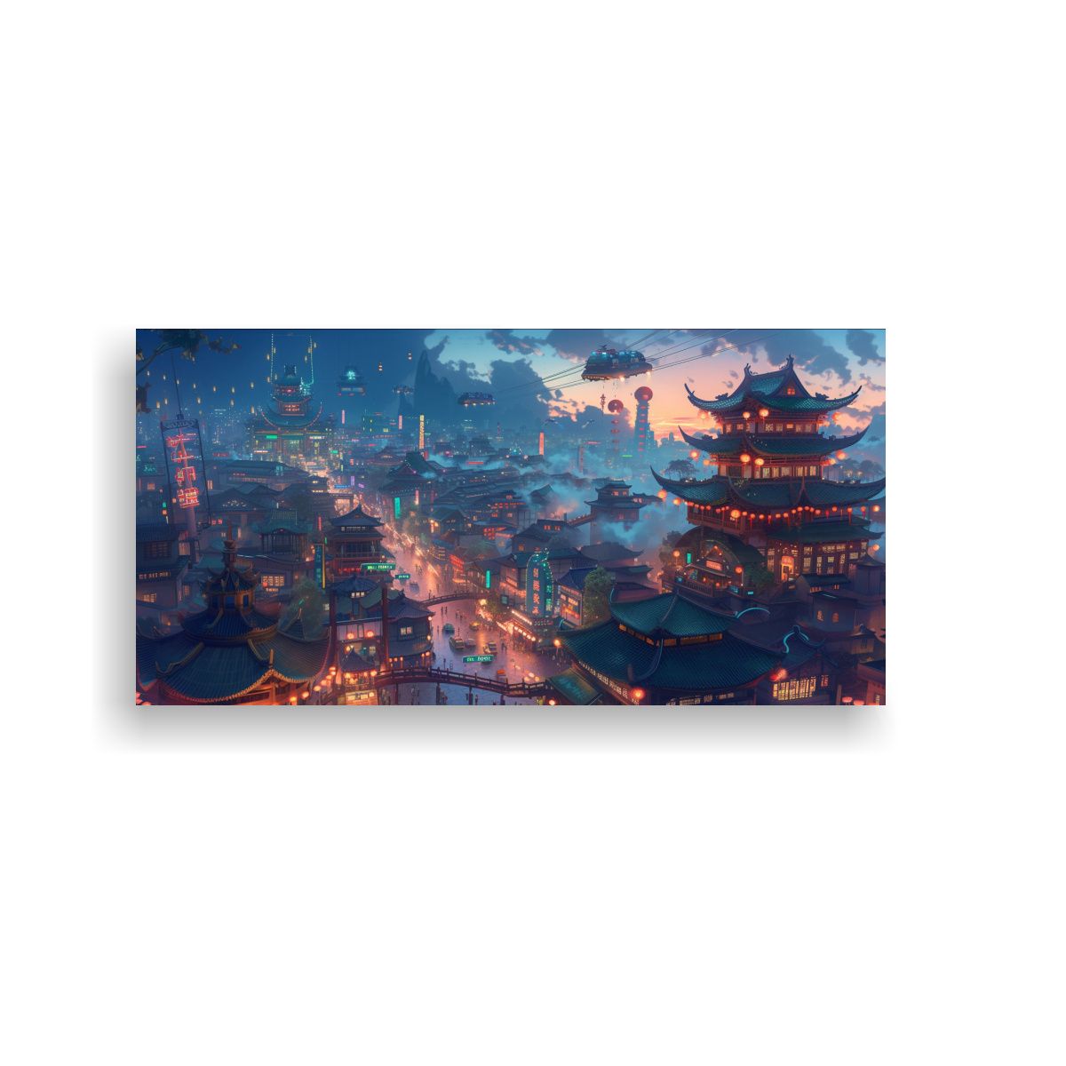 GENERICO - Arte De Decoración Vista Desde Arriba Con 120x60 Cm