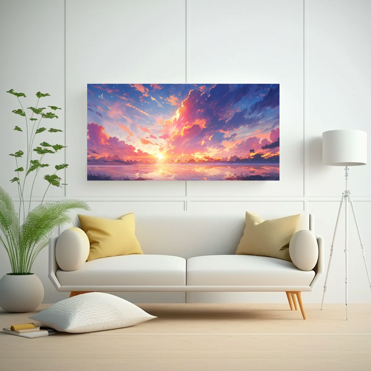 GENERICO - Cuadros Decorativos De Arte Movimiento 140x70 Cm