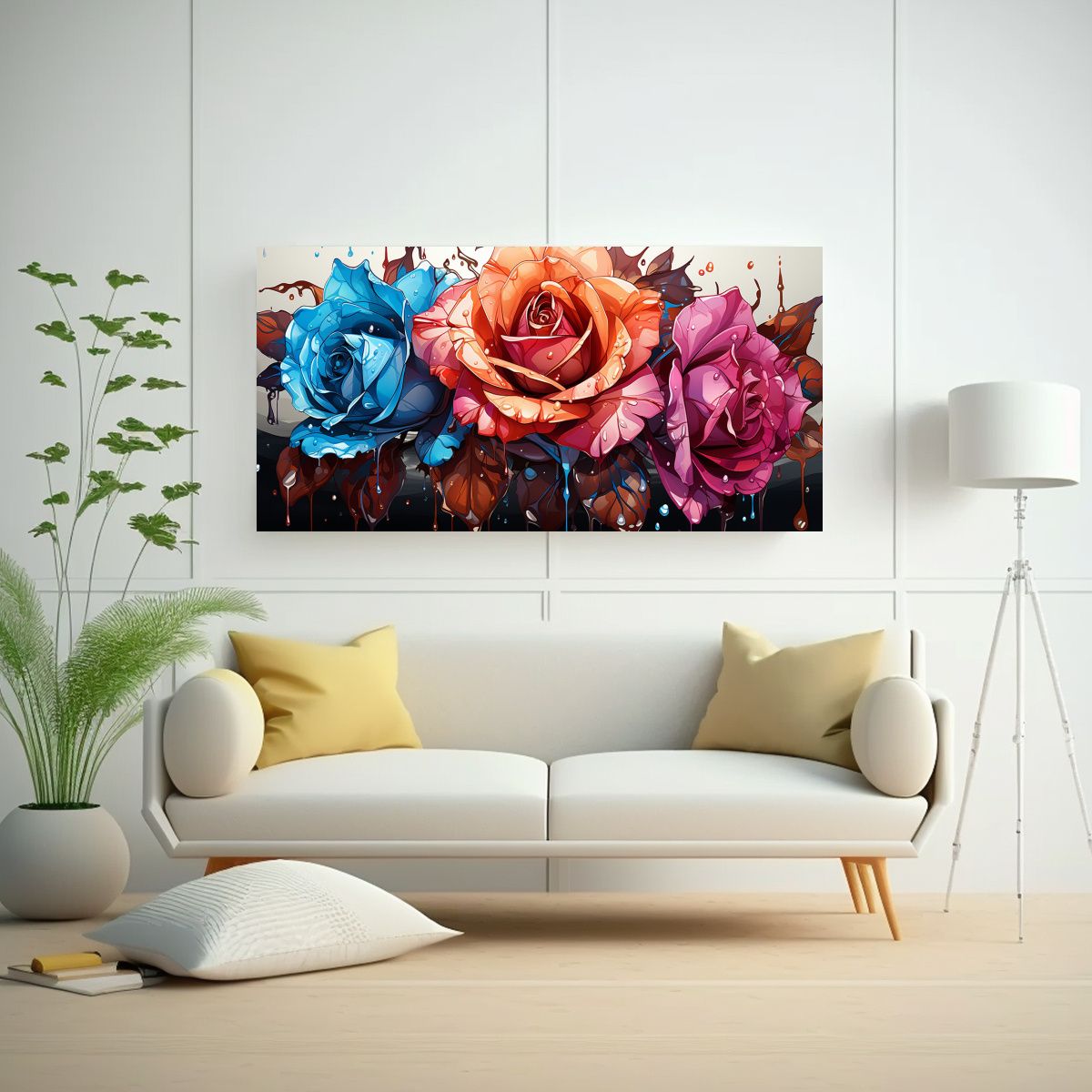 GENERICO - Lienzo De Tela Vintage Pintura Decorativa Con 120x60 Cm
