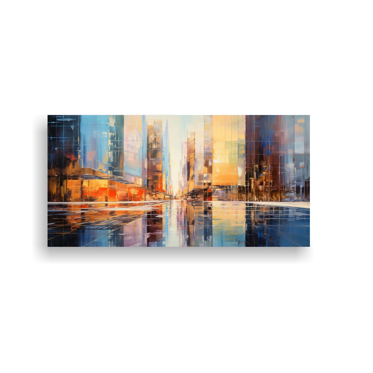 GENERICO - Cuadro Arte De Pared Impresionista Moderno Con 120x60 Cm