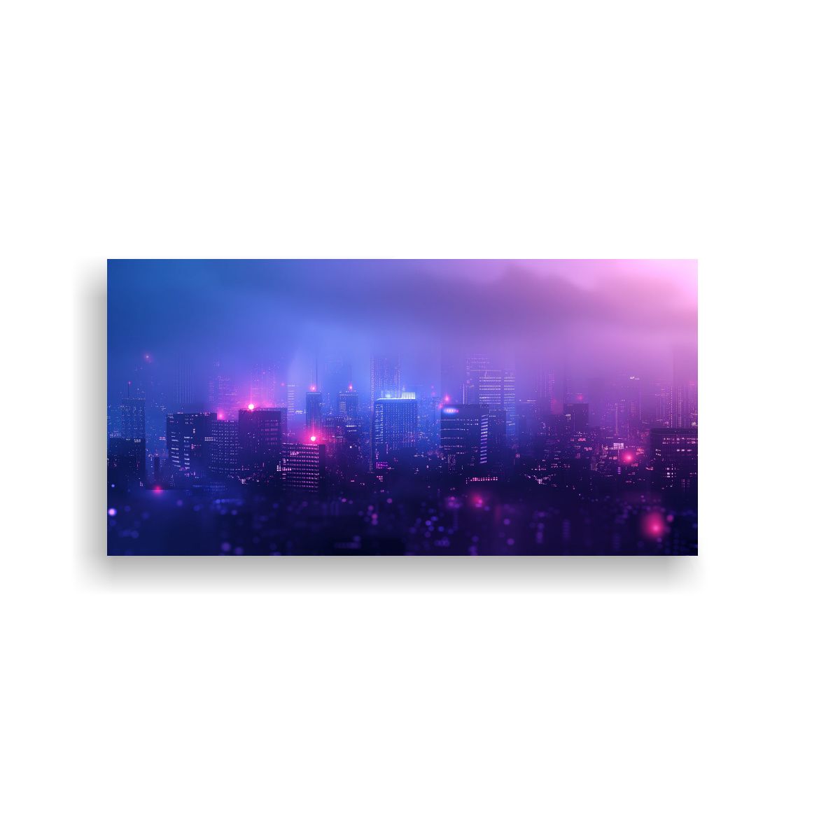 GENERICO - Cuadro Decorativo Rectangular Azul Oscuro Con 140x70 Cm.