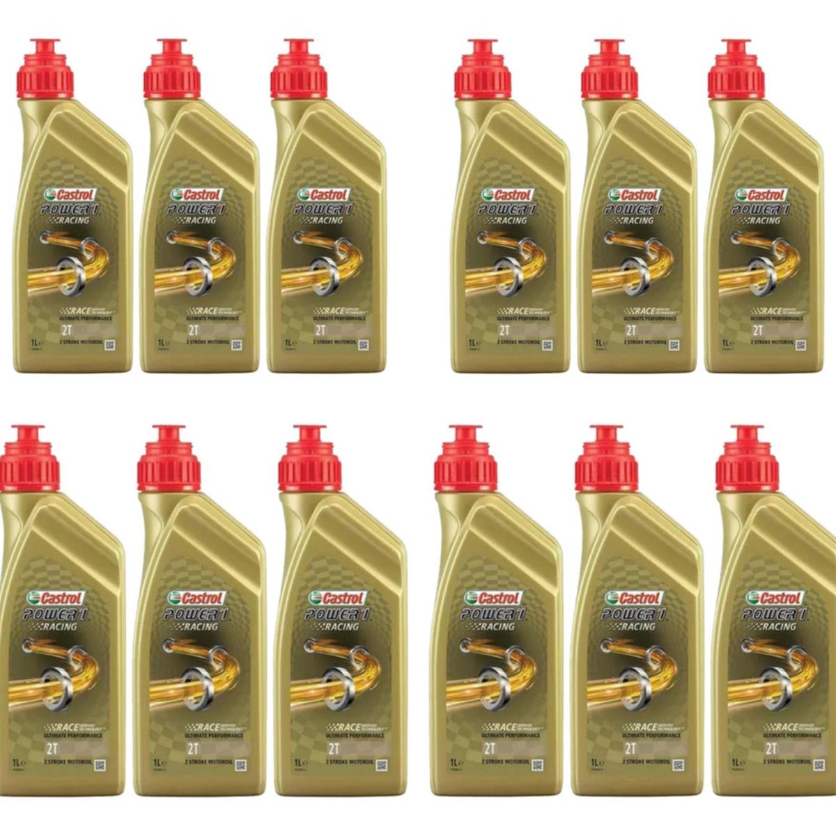 CASTROL - Aceite Castrol Power 1 Full Sintetico 2t Racing Original 12l