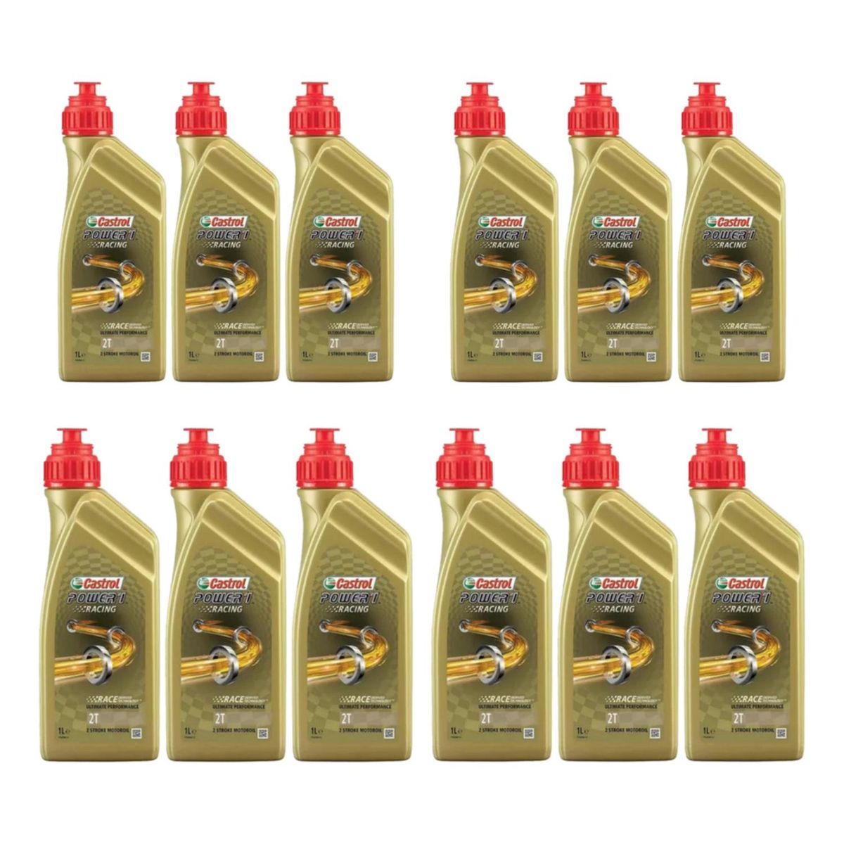 CASTROL - Aceite Castrol Power 1 Full Sintetico 2t Racing Original 12l