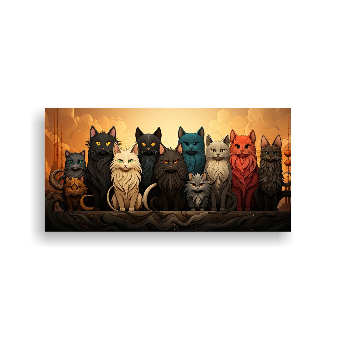 GENERICO - Pinturas Decorativas De Estilo Abstracto Clásico 120x60 Cm