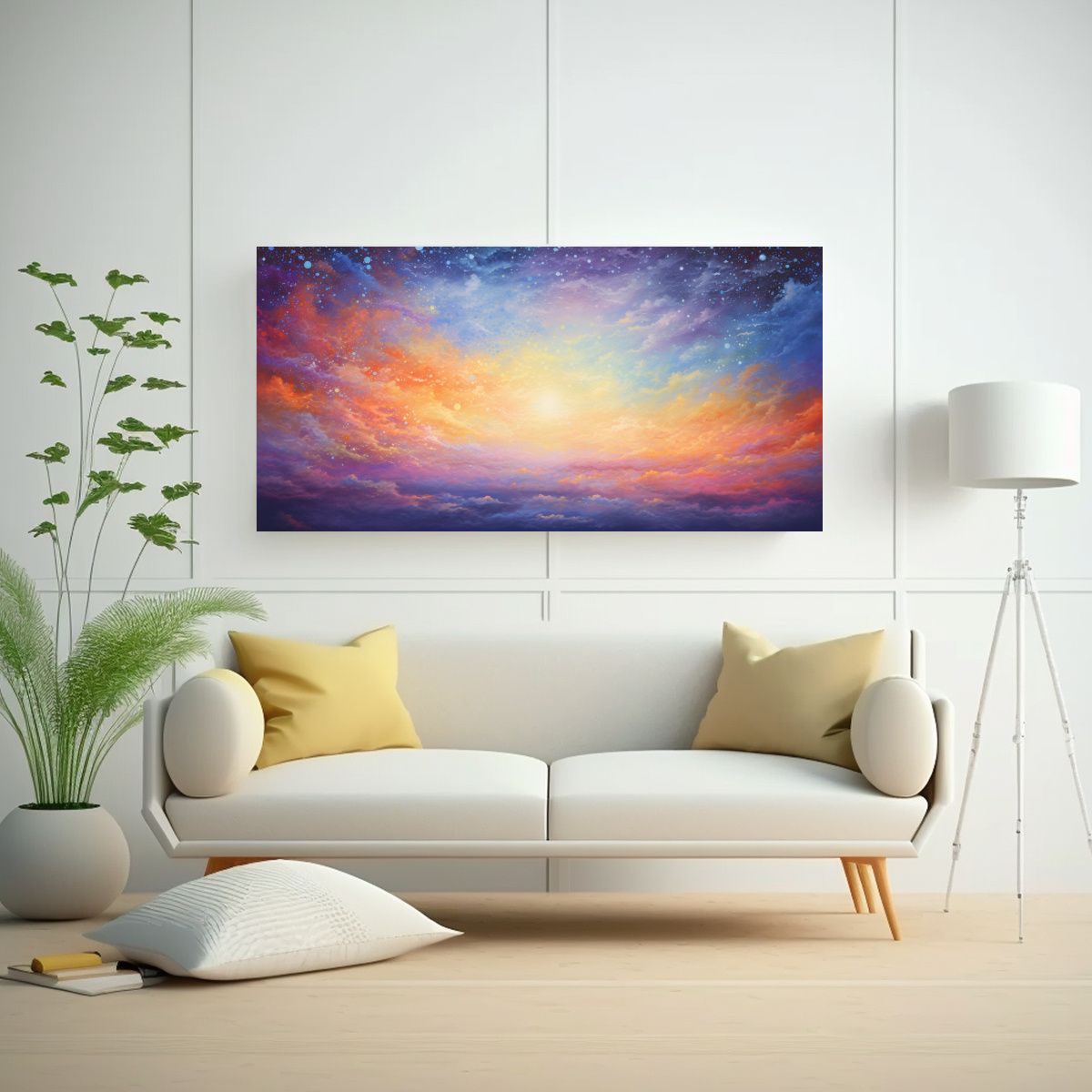 GENERICO - Pintura Decorativa De Expresión Artística 140x70 Cm