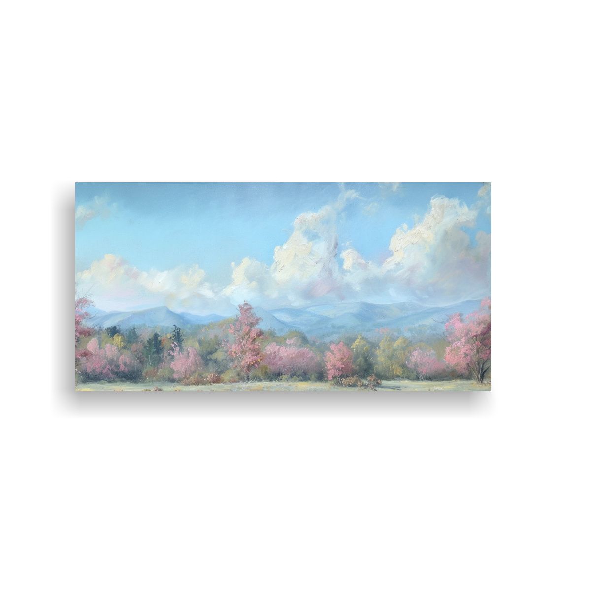 GENERICO - Paisaje Clásico Realista En Cuadro Patrón 120x60 Cm