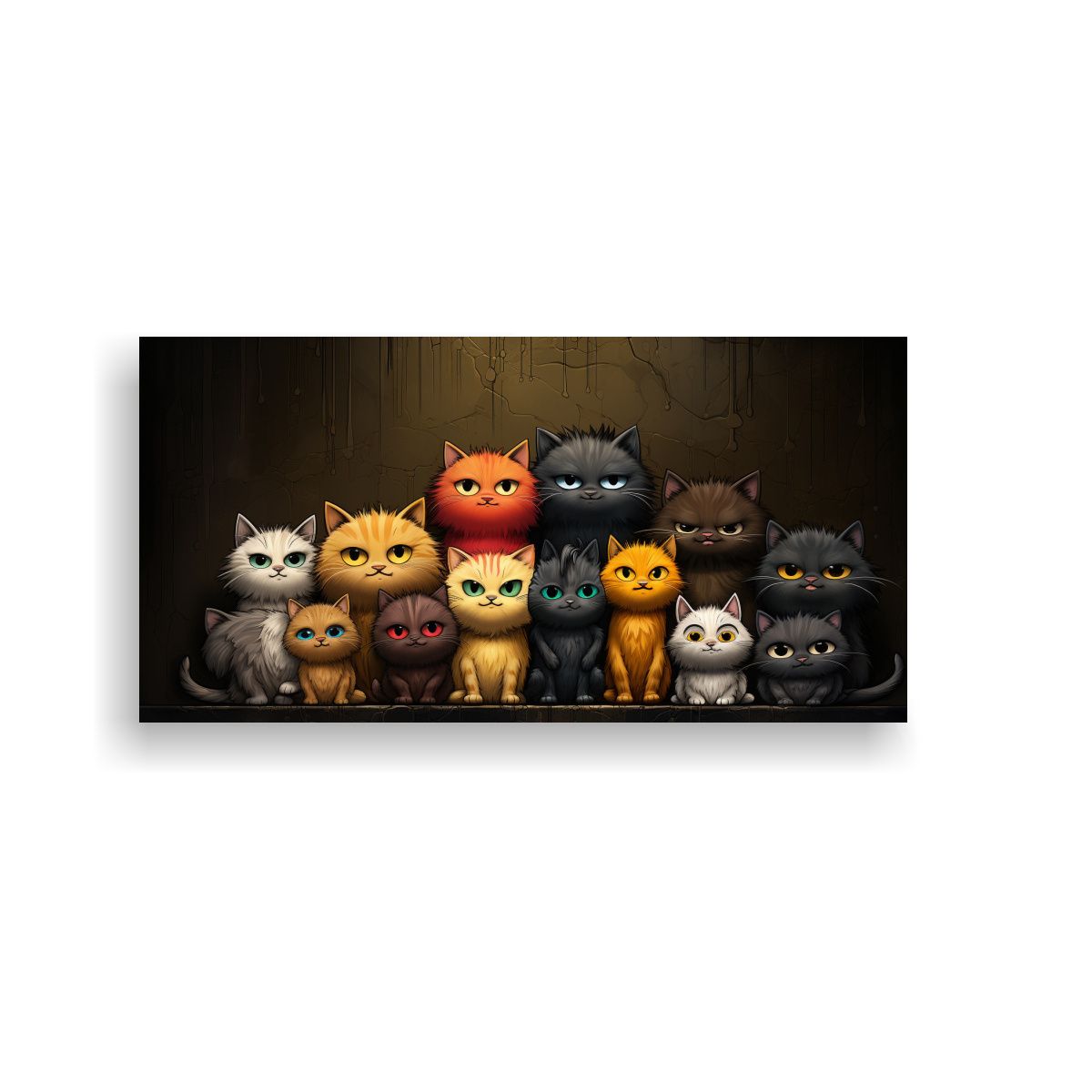 GENERICO - Venta De Arte Clásico Gatos En Un Montón De 120x60 Cm