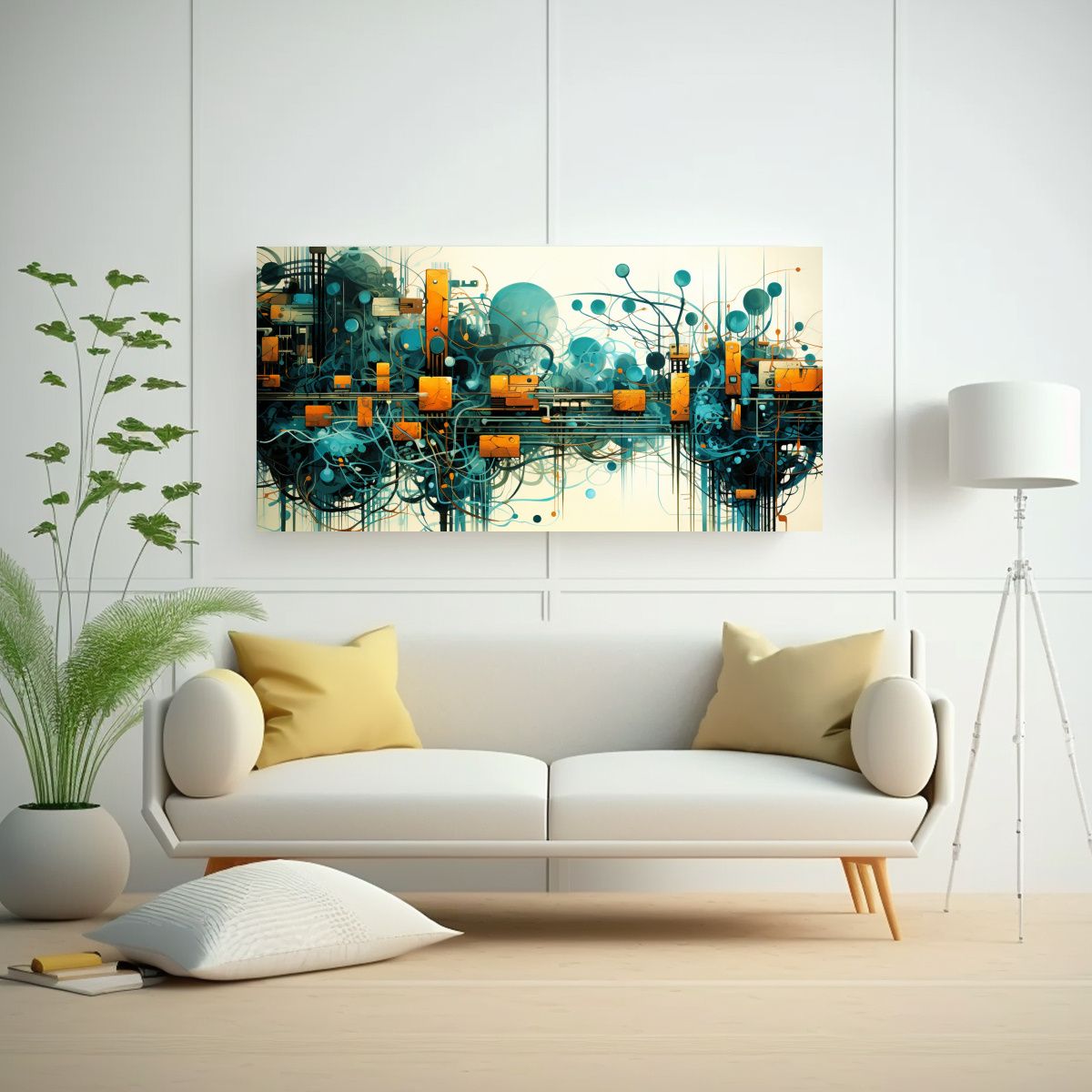 GENERICO - Pinturas Decorativas De Fusión Abstracta De 140x70 Cm