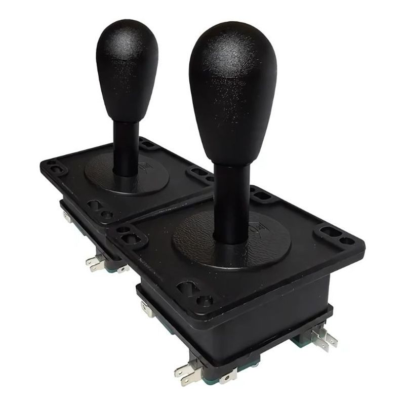 GENERICO - Palancas Arcade Joystick Metal Pack X2 Negro