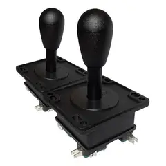GENERICO - Palancas Arcade Joystick Metal Pack X2 Negro