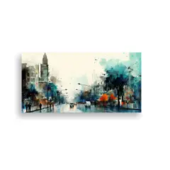 GENERICO - Pinturas Decorativas Simétricas De Santiago En 120x60 Cm