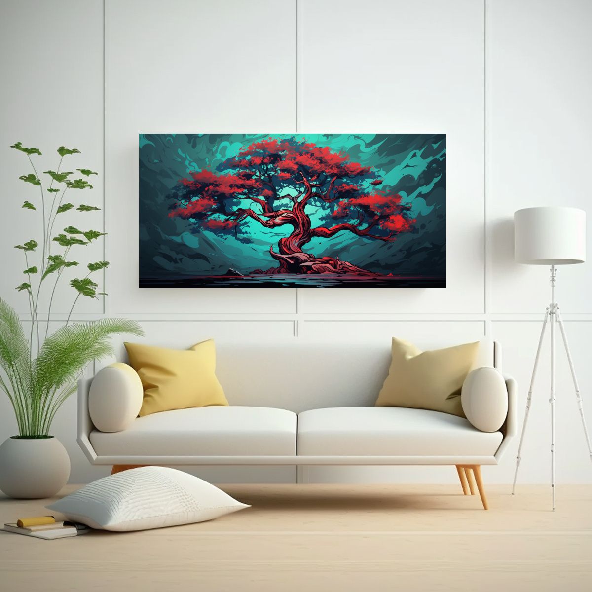 GENERICO - Cuadro Exposición De Dibujo En Lienzo De Un 140x70 Cm.