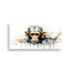 GENERICO - Lienzo Creativo Intenso Con Mono En Colores 140x70 Cm.