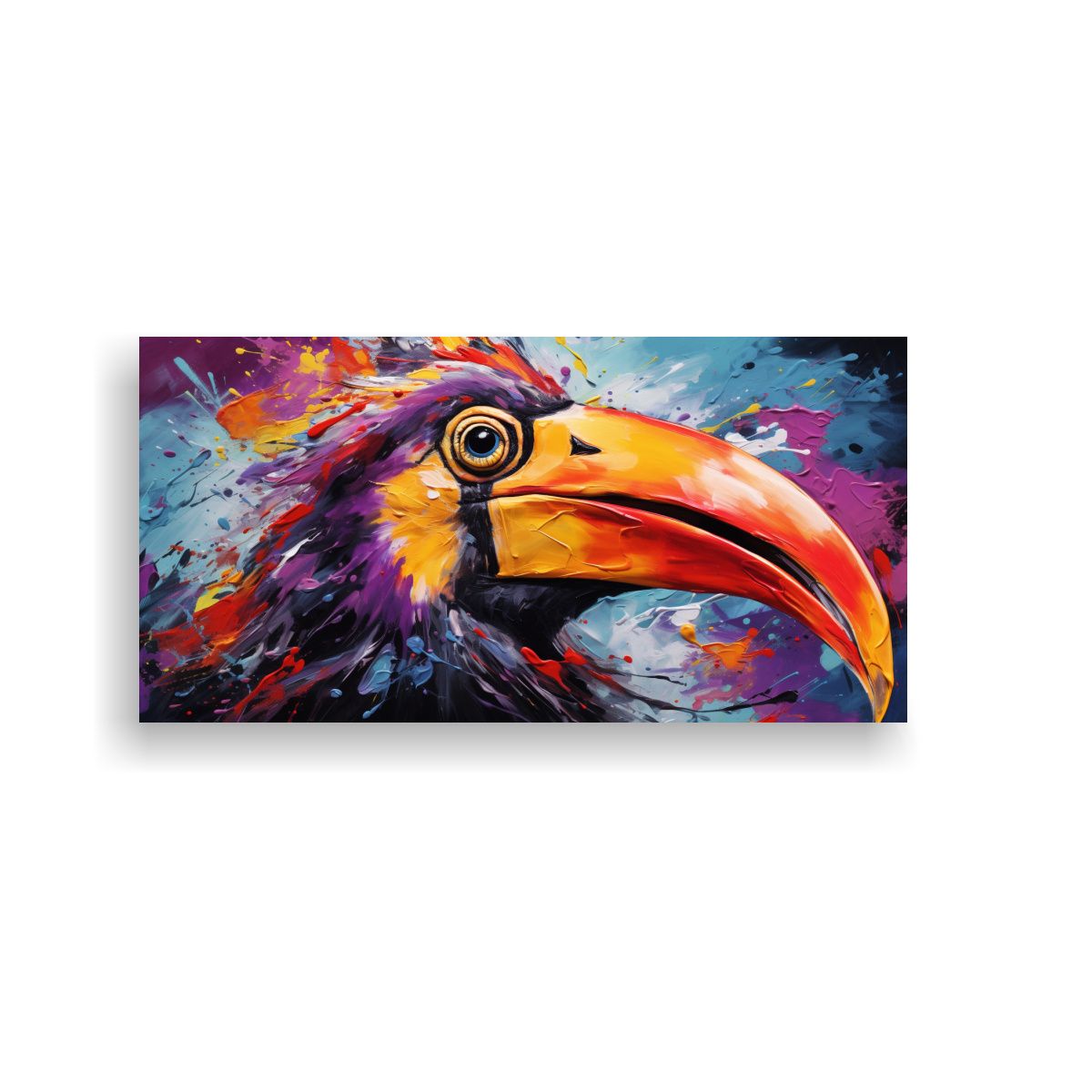 GENERICO - Pintura Al Estilo óleo Estilo Pingüino 120x60 Cm