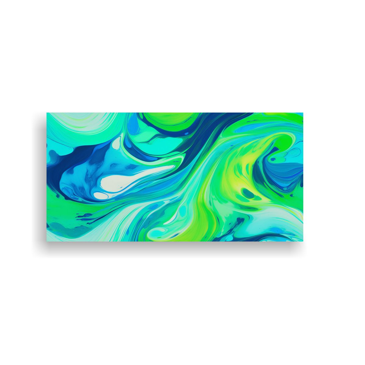 GENERICO - Pintura Moderna Flujo De Colores Vibrantes En 140x70 Cm