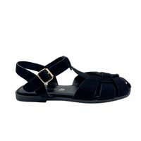 Sandalia Cangrejera Mujer Negro ZB063