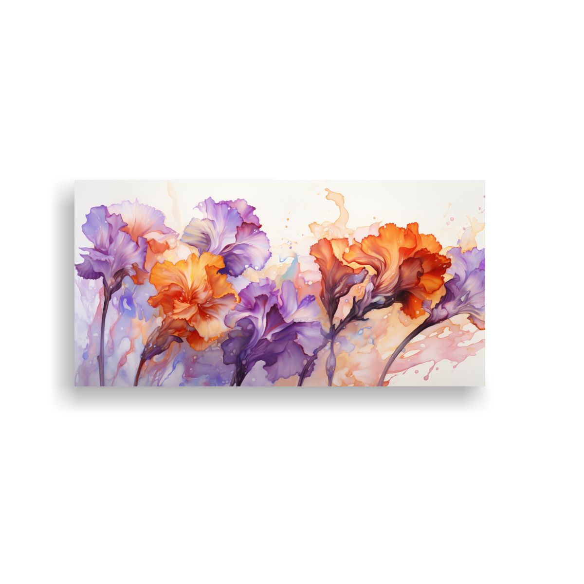 GENERICO - Pinturas Abstractas Clásicas Con Claveles 120x60 Cm