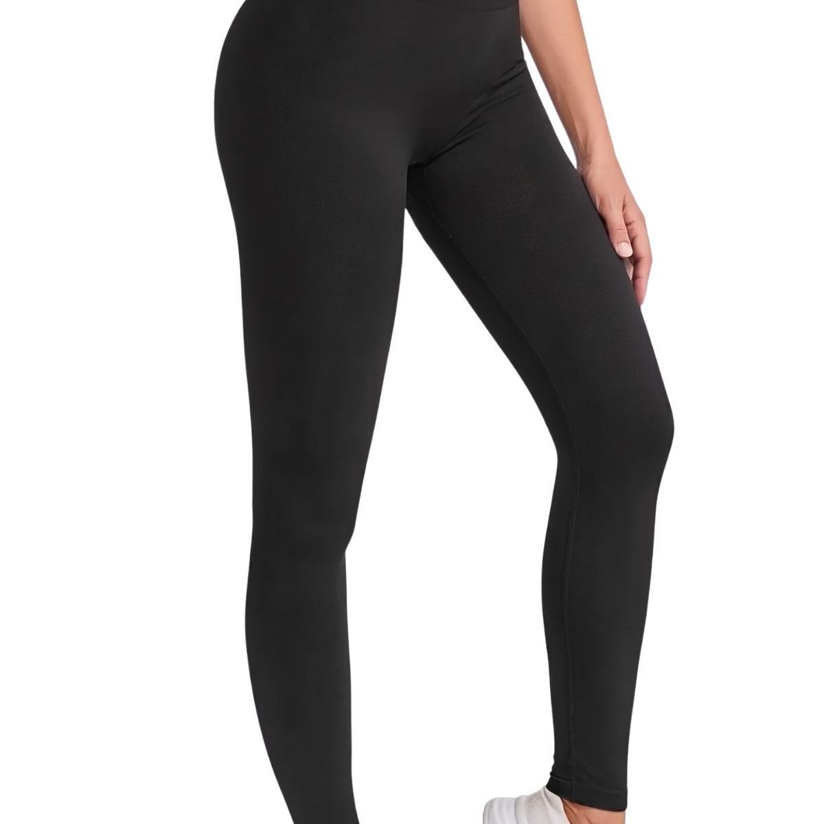 LOOK SHOP - Pack 2 Calzas Polar Sin Costura Mujer. Tiro Extra Largo 330
