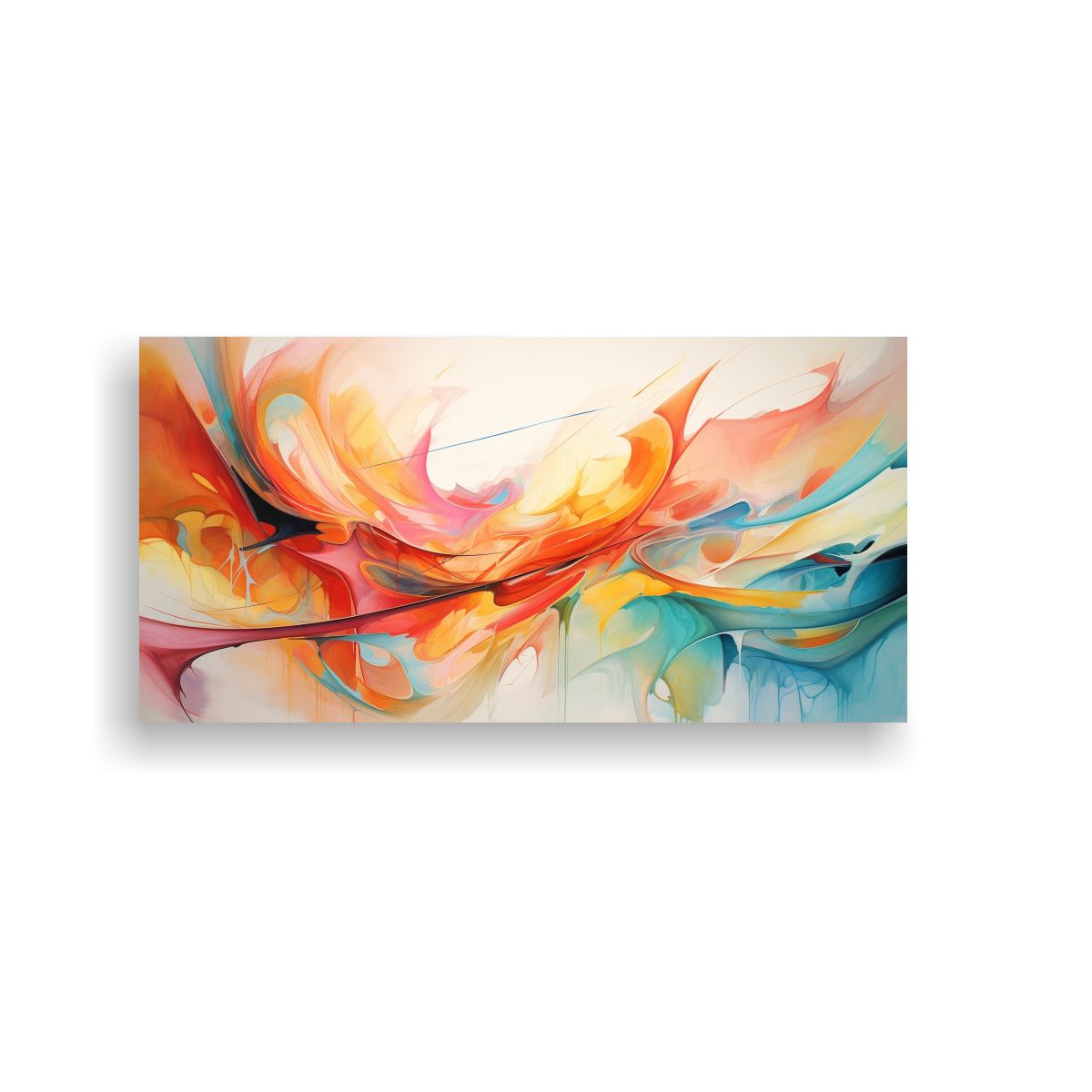GENERICO - Pintura Decorativa Abstracta Inspirada En Cuentos 140x70 Cm