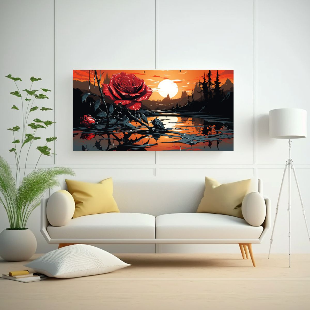 GENERICO - Cuadro Decorativo De Equilibrio Visual Estilo 140x70 Cm.