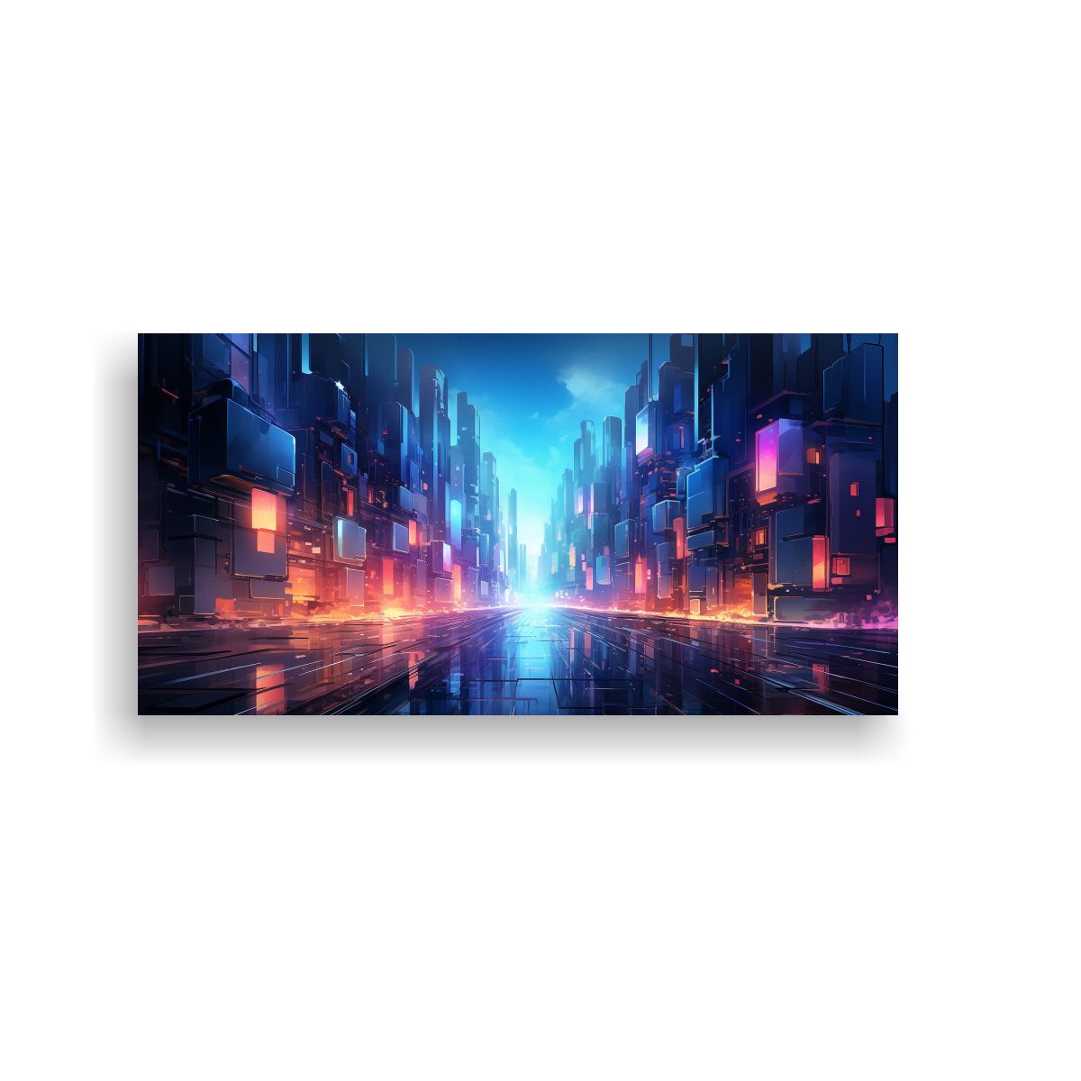 GENERICO - Pintura Abstracta Lienzo Inspiración Bastidor De 120x60 Cm