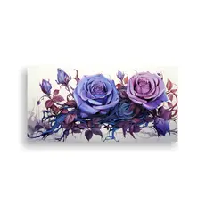 GENERICO - 1 Pieza Pintura Decorativa De Rosa Venenosa En 140x70 Cm