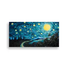 GENERICO - Cuadro Patron Intenso A Blackberry Fruit 140x70 Cm