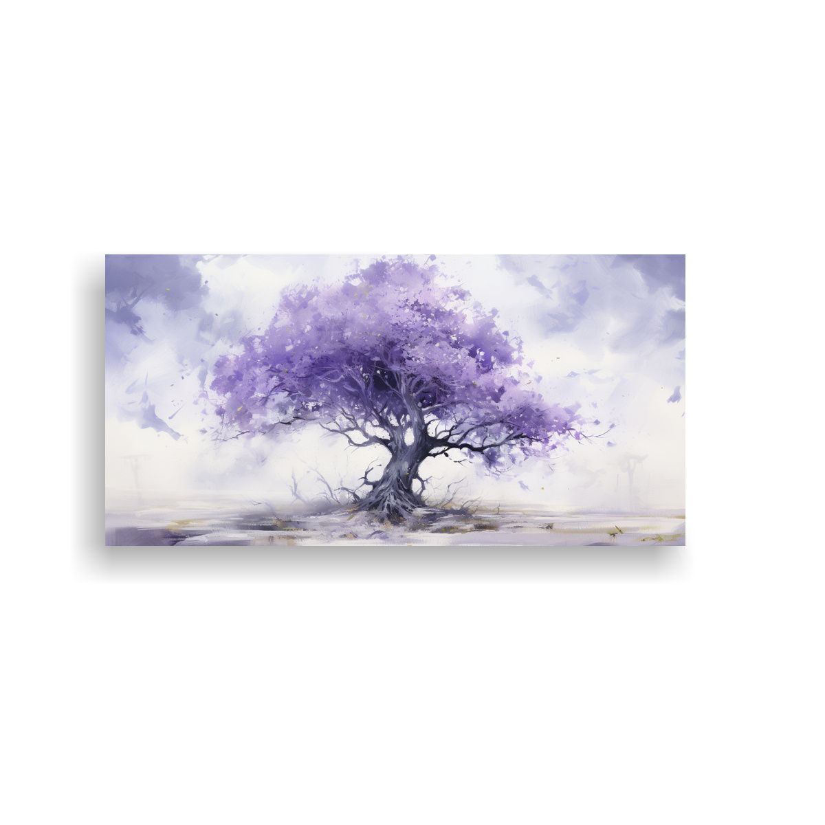 GENERICO - Cuadro Conceptual Abstracto De Un Roble En 140x70 Cm