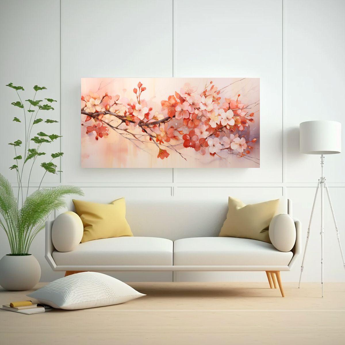 GENERICO - Pintura Decorativa Abstracta De Hogar Y 140x70 Cm.