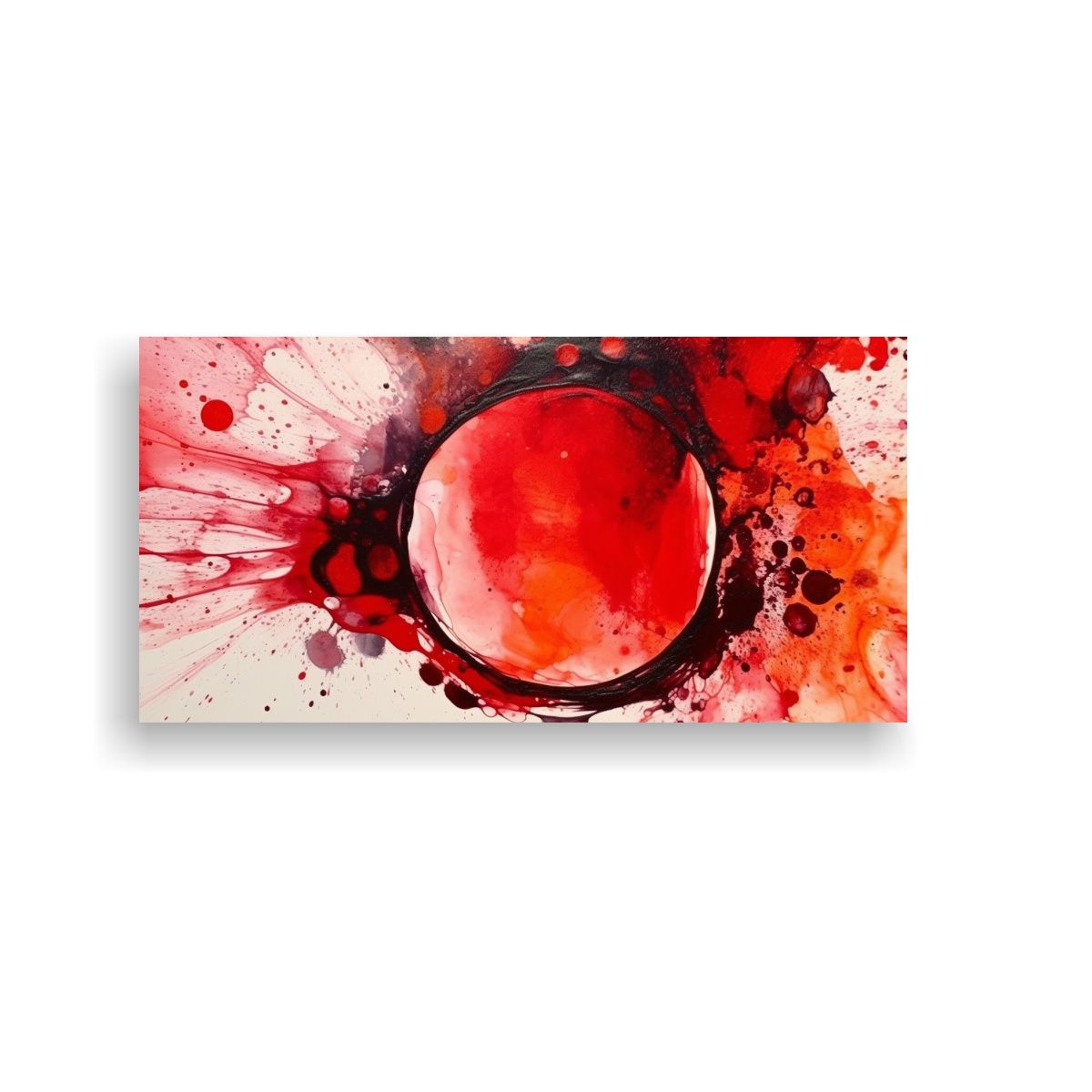 GENERICO - Pintura A Tinta De Alcohol En Redondez Perfecta 120x60 Cm.