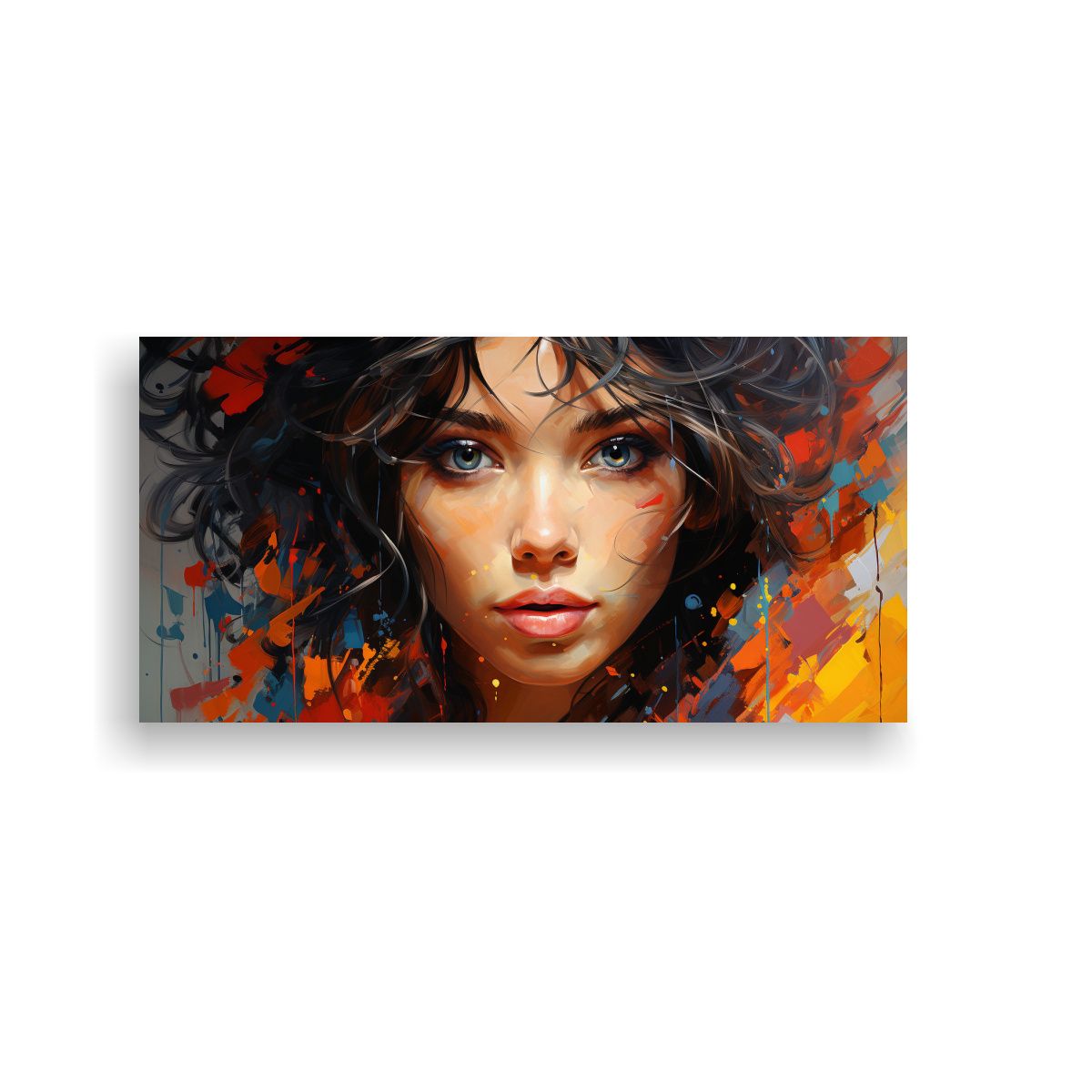 GENERICO - Pintura En Bastidor De Concepto A Todo Color De 140x70 Cm