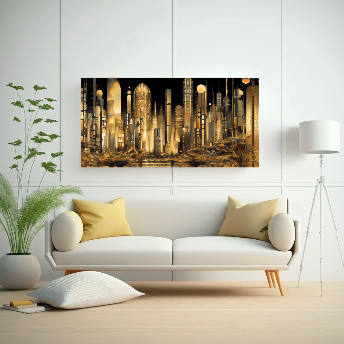 GENERICO - Pinturas Decorativas Abstractas De Paisajes 120x60 Cm