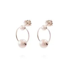 JB JOYAS BARON - Aros Oro Miel 18kt Satelite