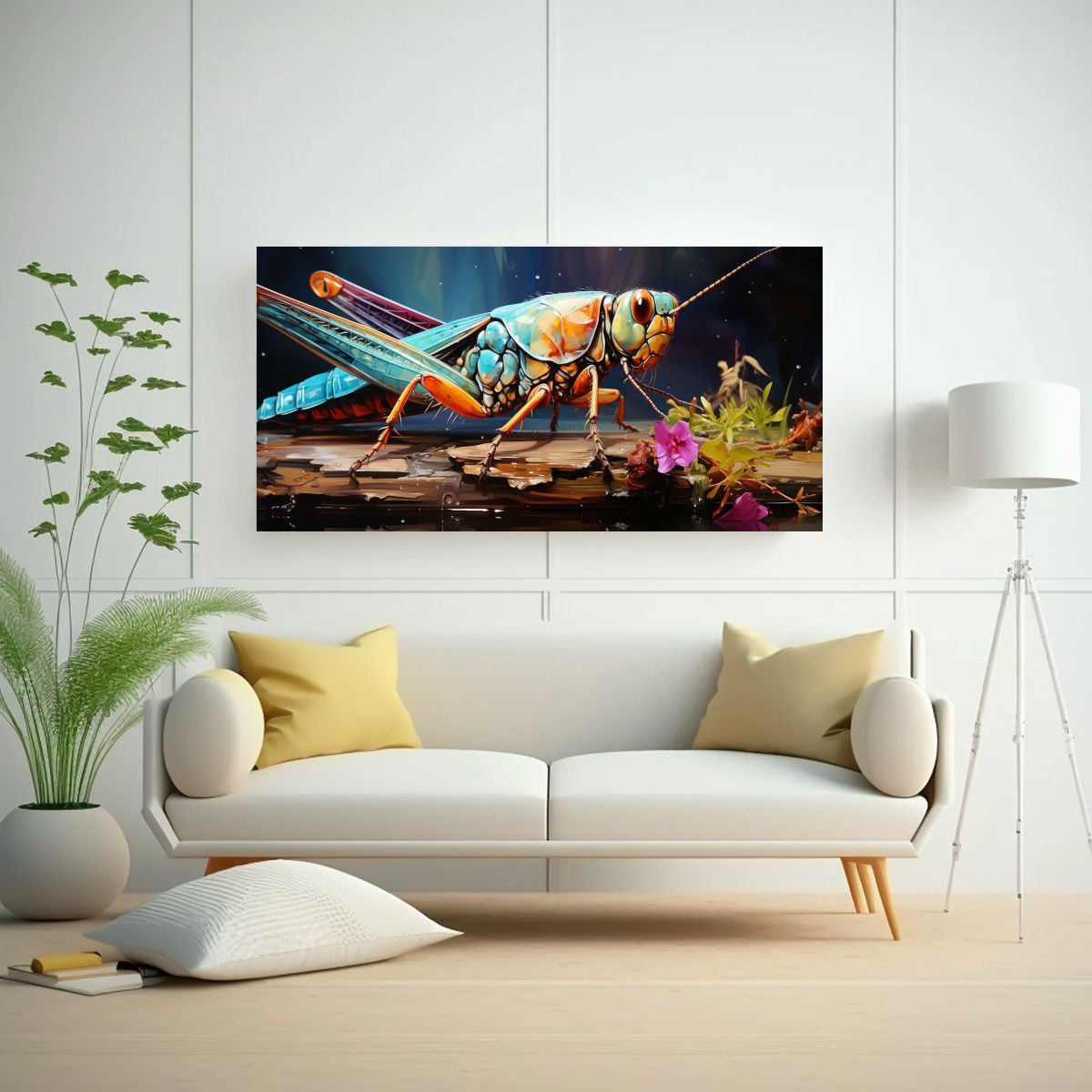 GENERICO - Pintura Al Estilo óleo Colorida Estilo 140x70 Cm