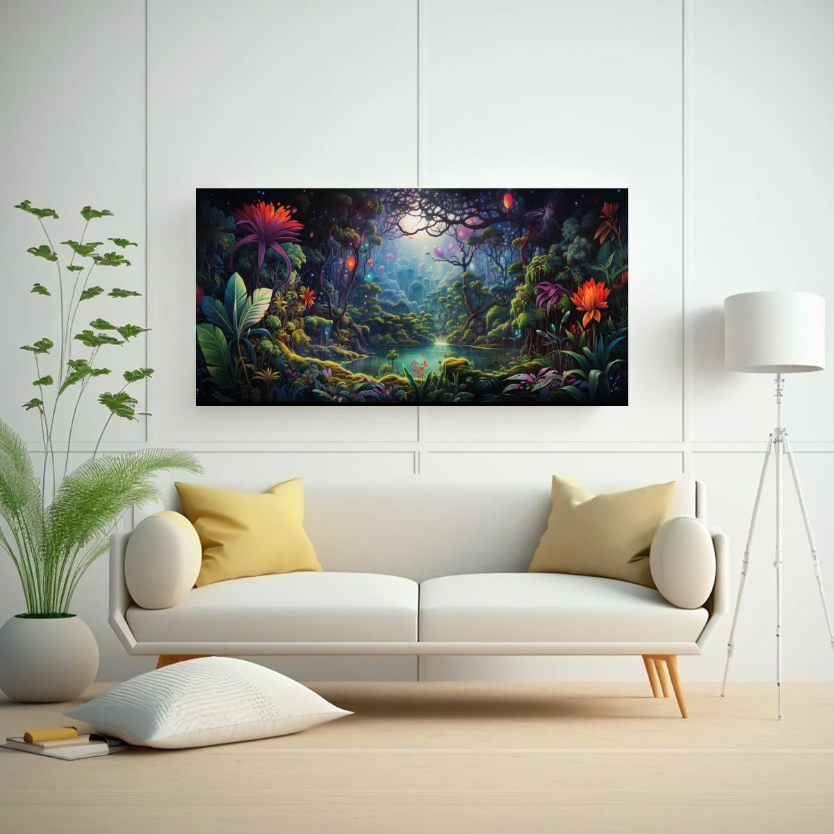 GENERICO - Pinturas Decorativas Lienzo Movimiento Unica 140x70 Cm