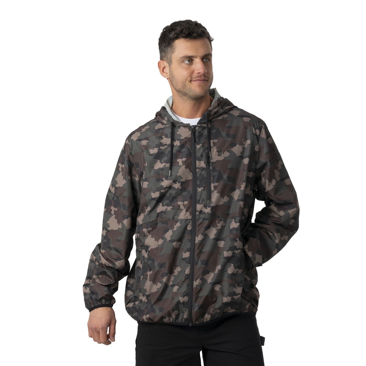 STOKED - Chaqueta Hombre Cortavientos Oleaje Camo Stoked