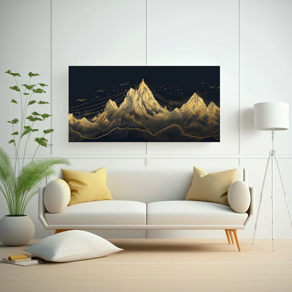 GENERICO - Pinturas Decorativas Con Estética Oriental De 120x60 Cm