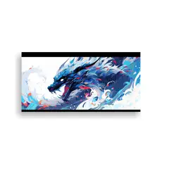 GENERICO - Pintura En Lienzo De Dragón En Colores Vibrantes 140x70 Cm.