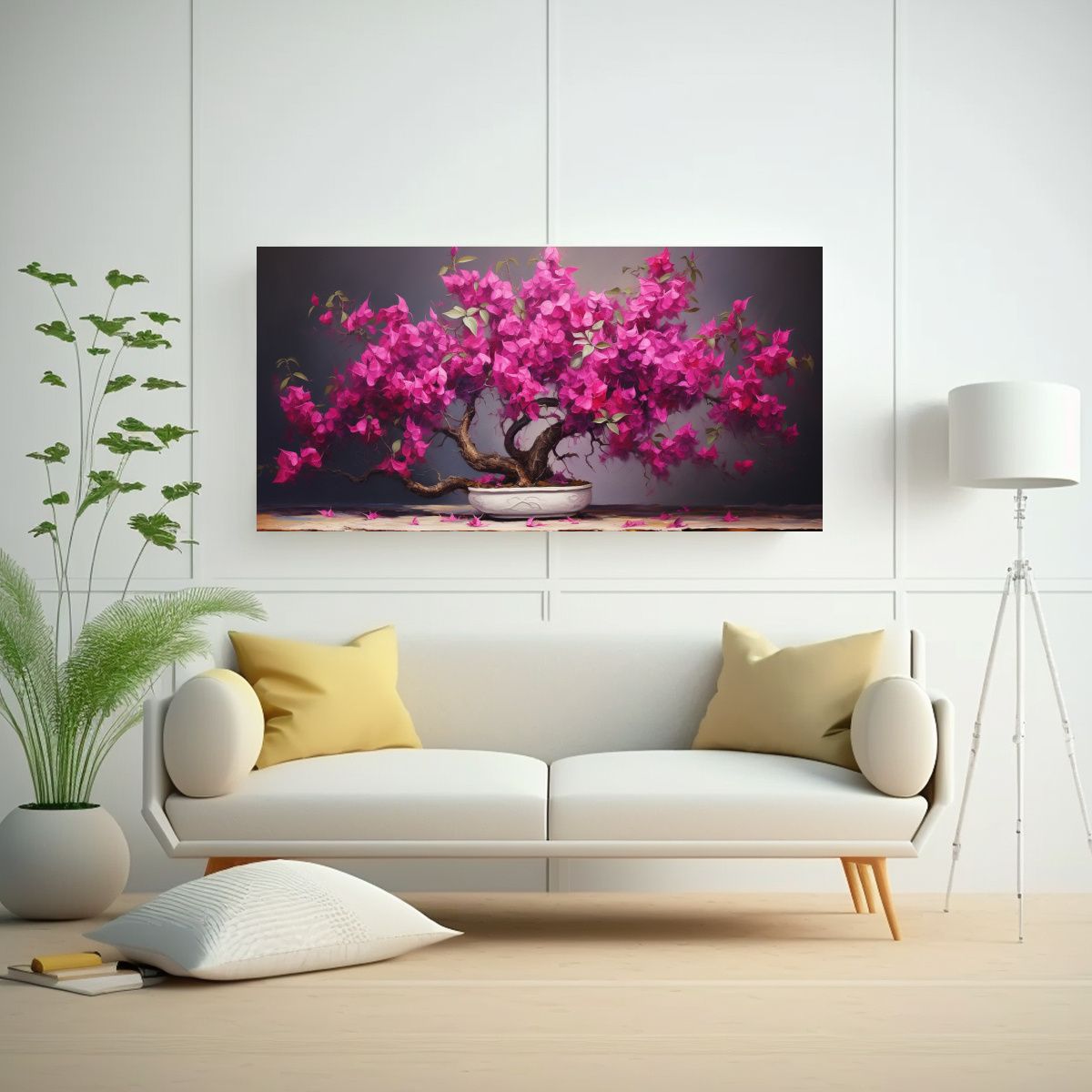 GENERICO - Pintura Abstracta Juvenil De árbol Bonsái De 120x60 Cm