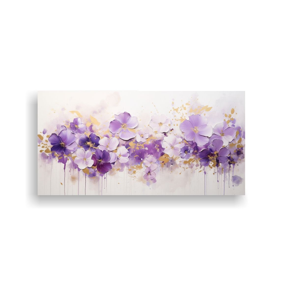 GENERICO - Pintura Acrílica Sin Costuras En Blanco 120x60 Cm.