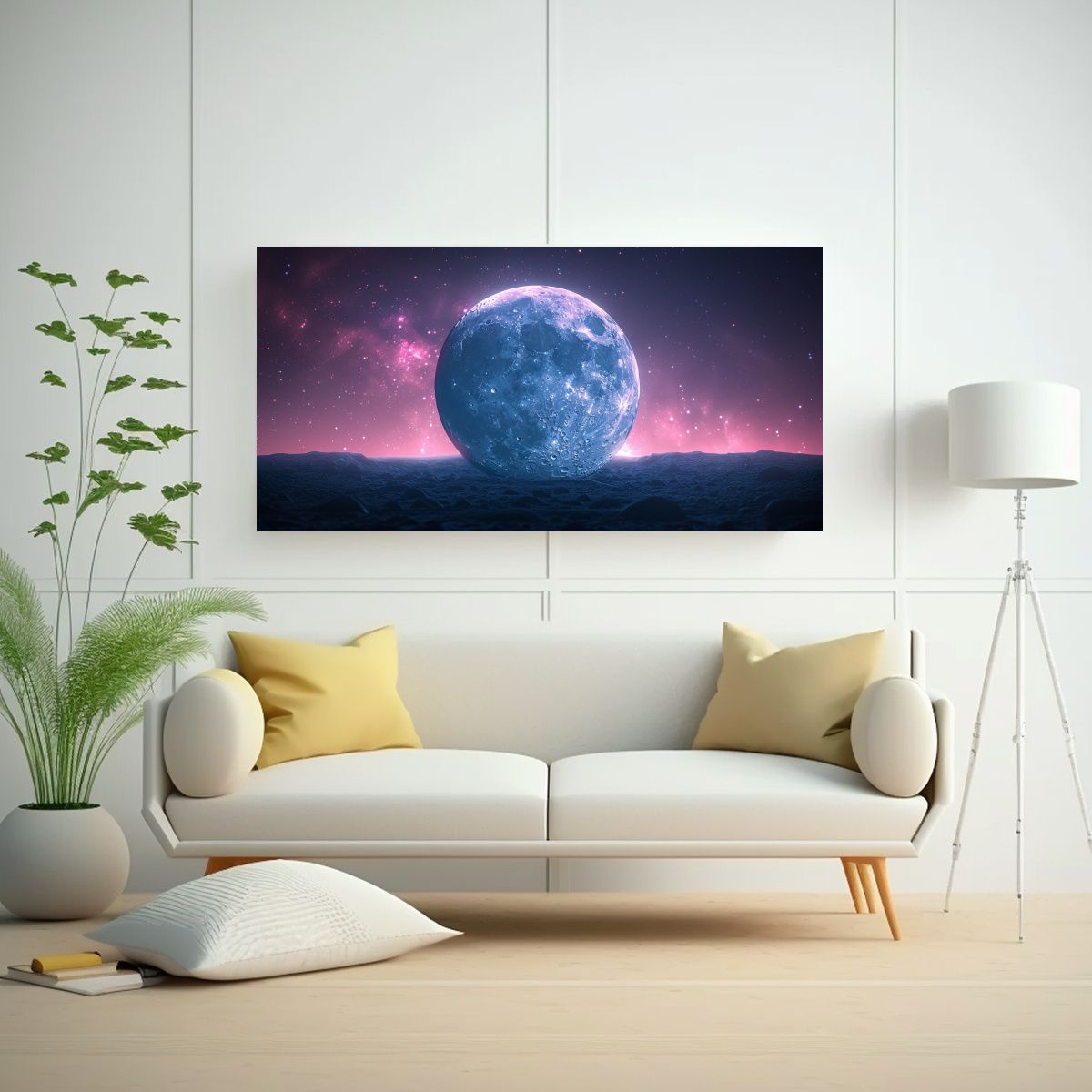 GENERICO - Inspiración Estética En Lienzo Rosaazul Suave 120x60 Cm