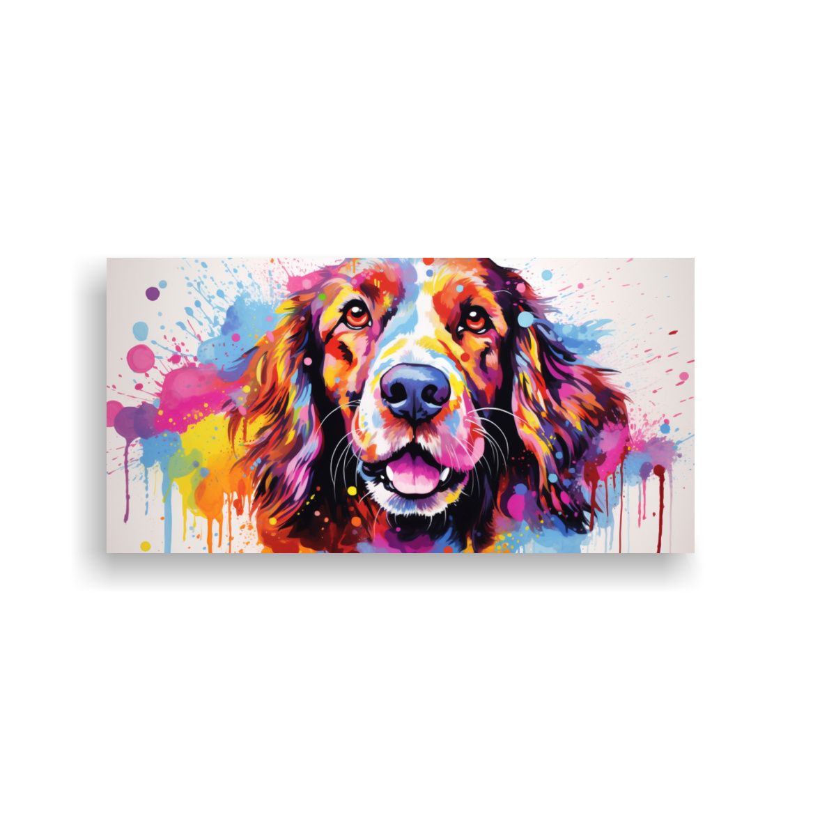 GENERICO - Setters Arcoíris Neo Pop Art Estilo Decorativo 140x70 Cm