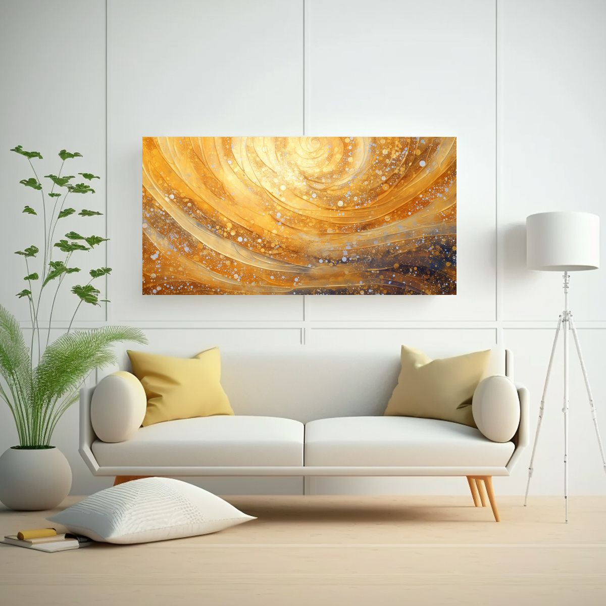 GENERICO - Mural Lienzo Sublimado Estilo Puntillismo 120x60 Cm