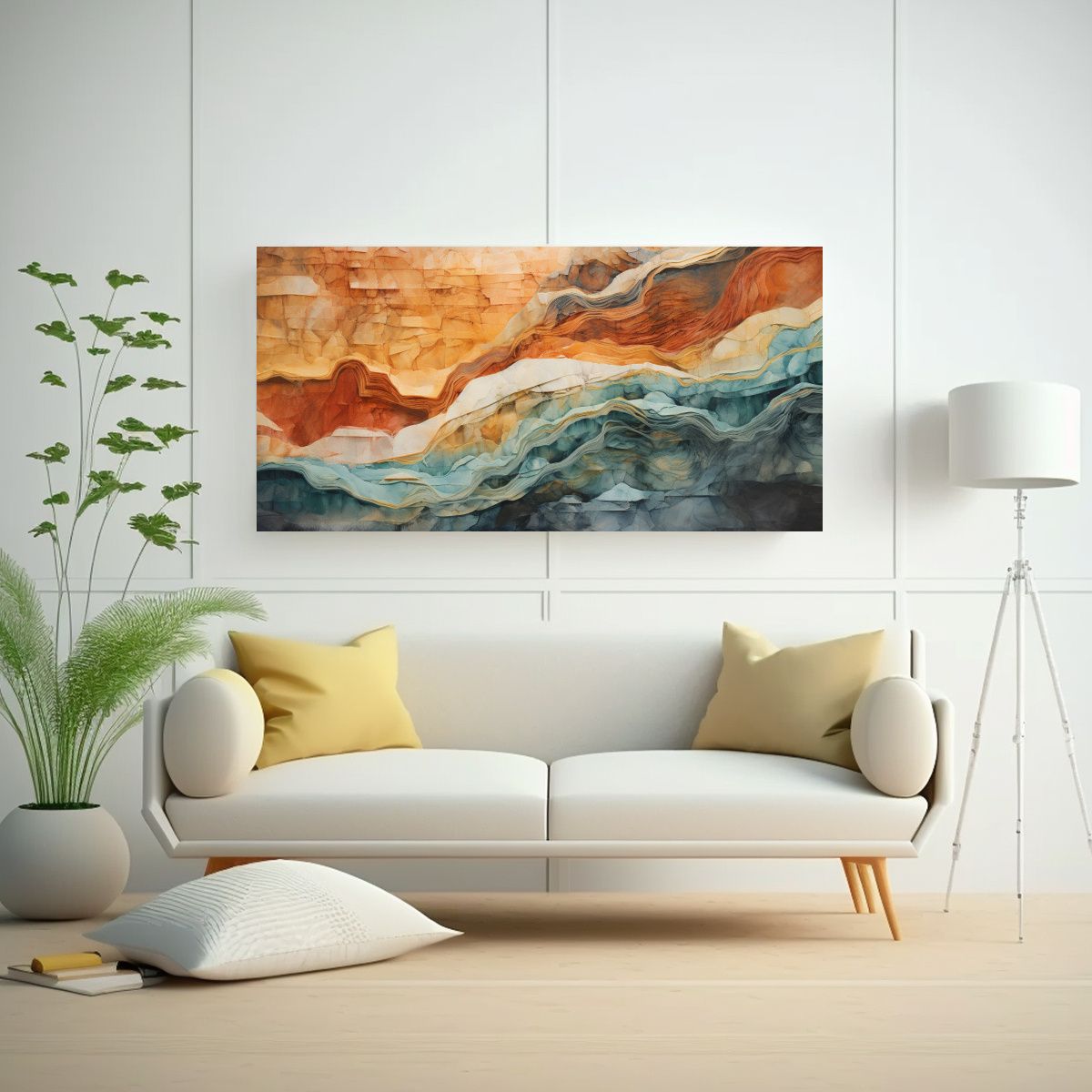 GENERICO - Cuadro Decorativo Viaje Abstracto A Través De 120x60 Cm