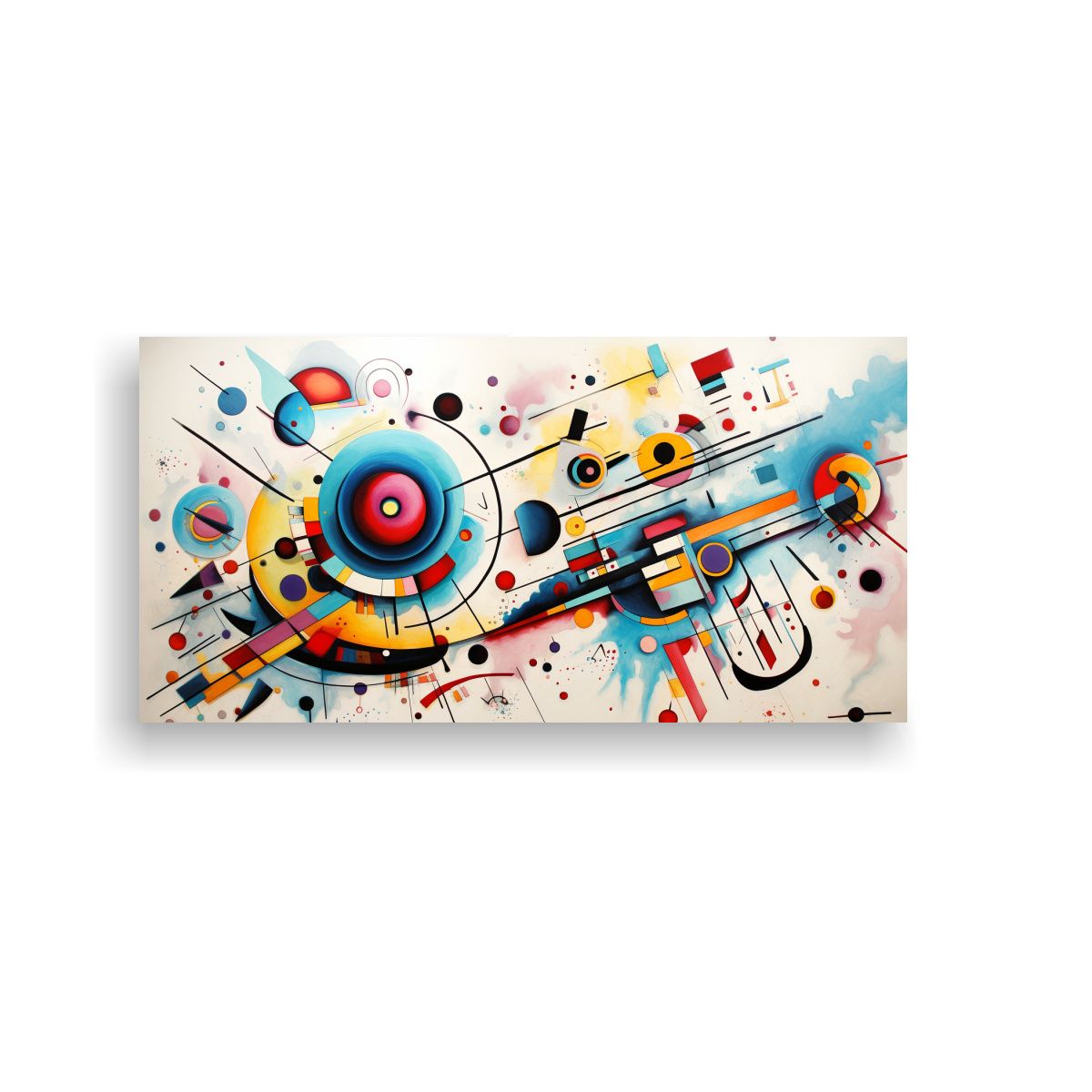 GENERICO - Pinturas Arte Vintage Estilo Kandinsky Para 140x70 Cm