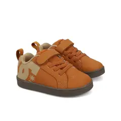 DC SHOES - Zapatilla Niño Court Graffik Elastic Café DC