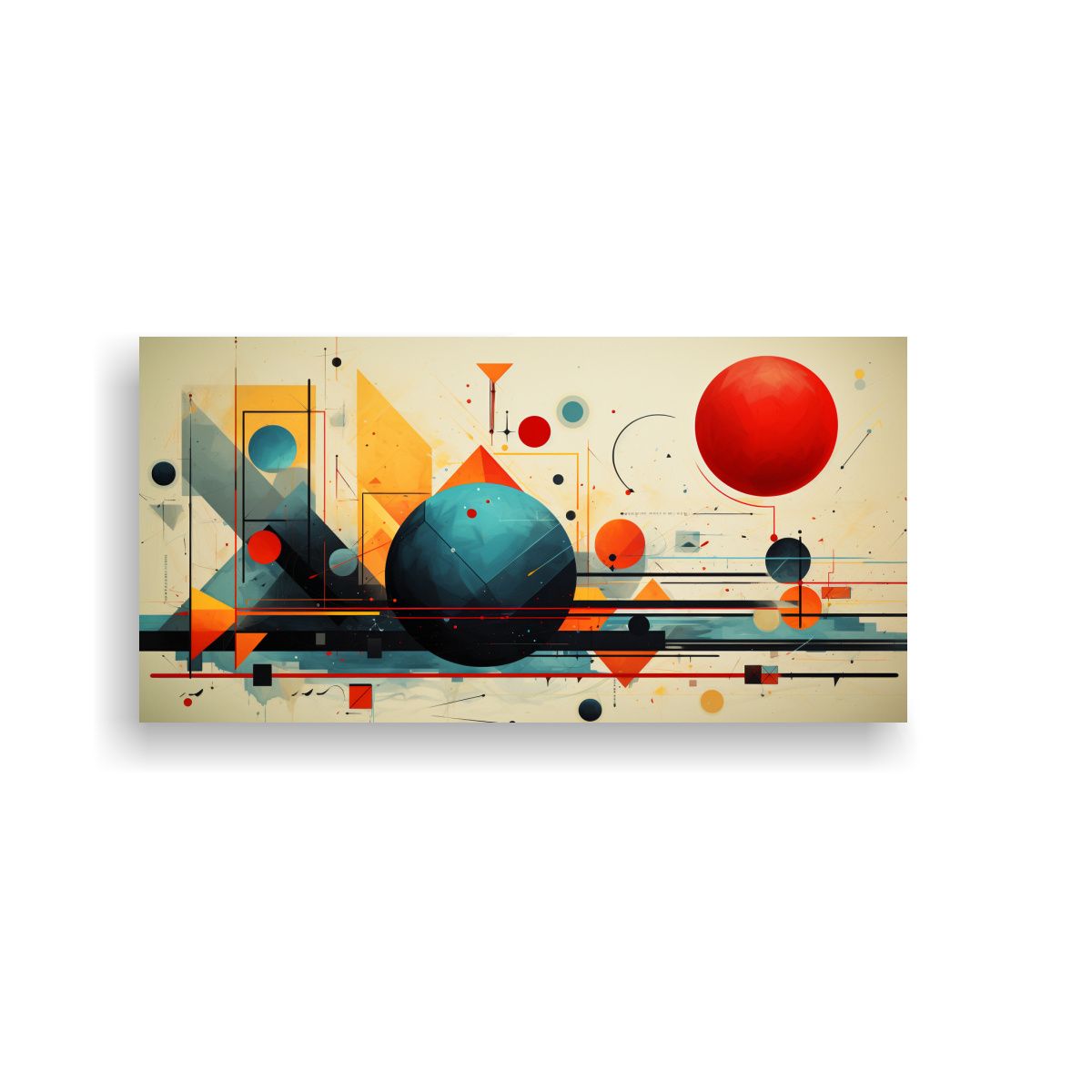 GENERICO - Cuadro Conceptual Refinado Crear Pintura 120x60 Cm.