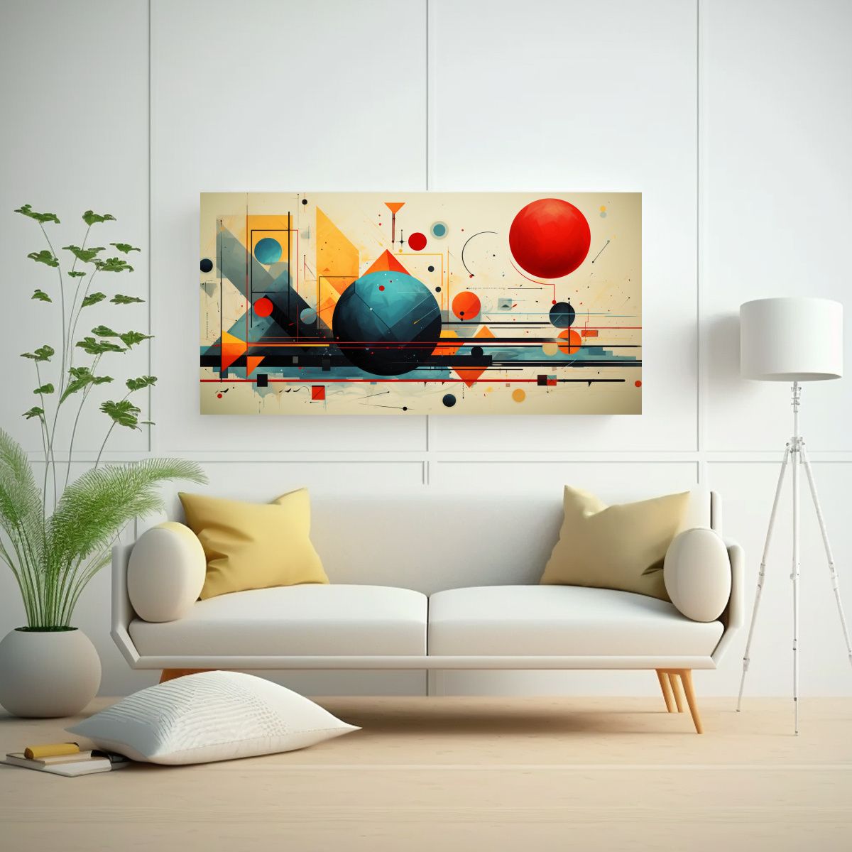 GENERICO - Cuadro Conceptual Refinado Crear Pintura 120x60 Cm.